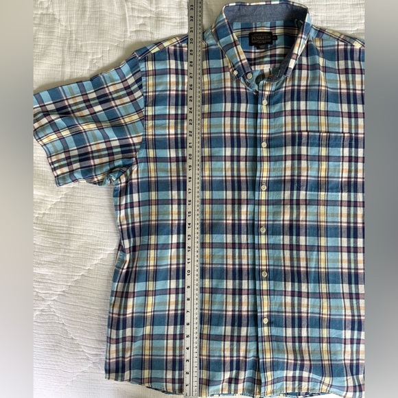 Pendleton XXL Plaid Short Sleeve Button Down Shirt 100% Cotton - Picture 8 of 9